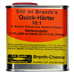 Brantho-Korrux Quick-Härter voor S-glasur ,robustlack en 3in1 ijzerglimmer