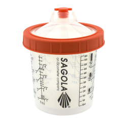 Sagola DPC Disposable Paint Cup System 600 ml 125μm